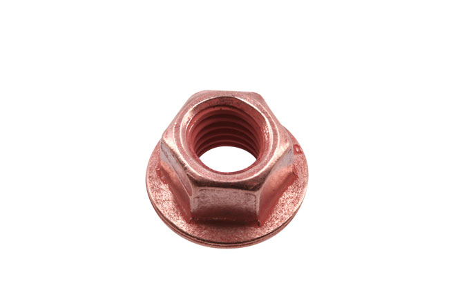 30737 Copper Flashed Nut Flanged & Self Locking M8 x 1.25 x 12mm Hex 5pc