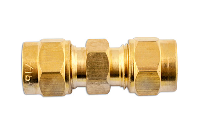 31182 Brass Straight Coupling 1/2" 5pc