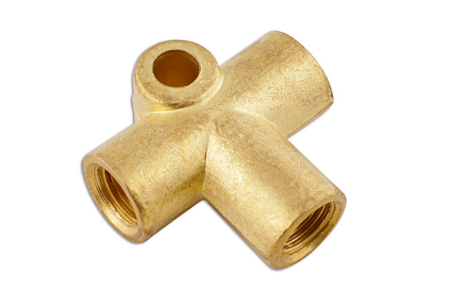 Laser Tools 31199 3 Way Female Brake Tube Connector 10 x 1mm 5pc