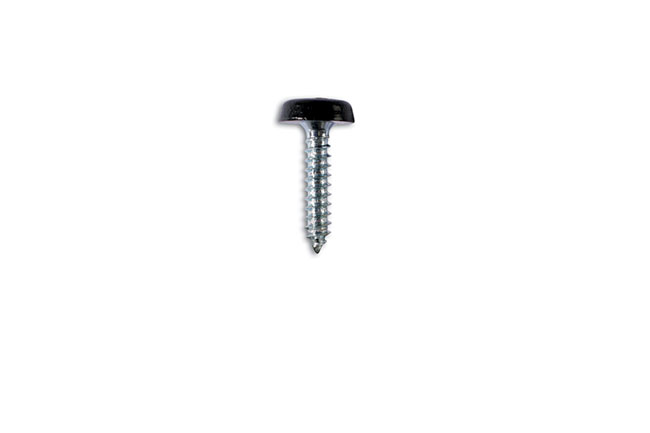 31548 Number Plate Screw 10 x 1" Black Polytop 100pc