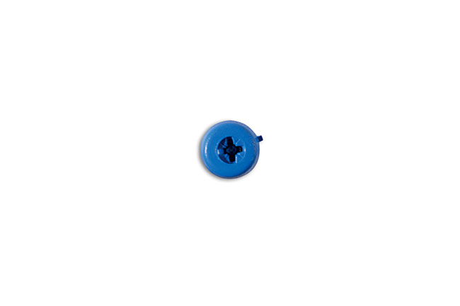Laser Tools 31549 Number Plate Screw 10 x 1" Blue Polytop 100pc