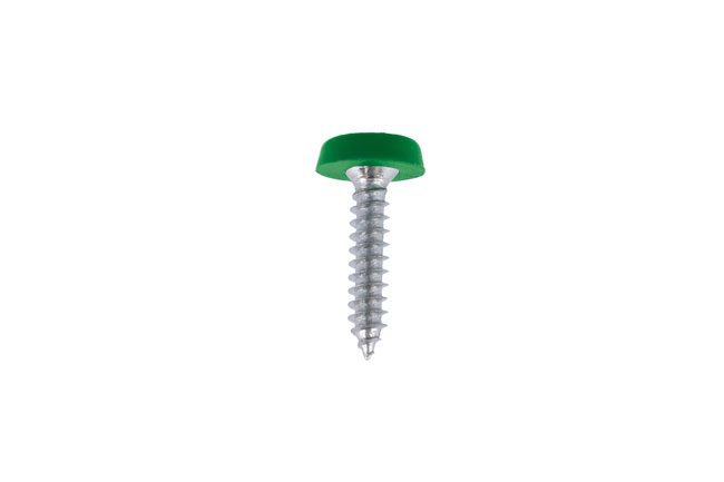 31556 Number Plate Screw Green No 10 x 3/4 100pc