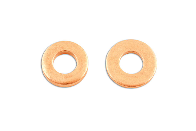 36765 Common Rail Copper Injector Washer 13.85 x 7.3 x 1.4mm 12pc