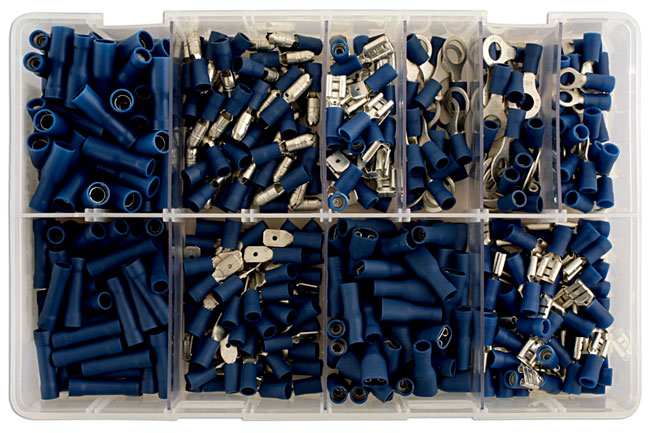 31851 Assorted Blue Terminals Box 280pc