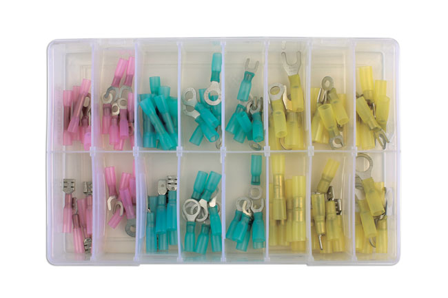 31855 Assorted Heat Shrink Terminals Box 100pc