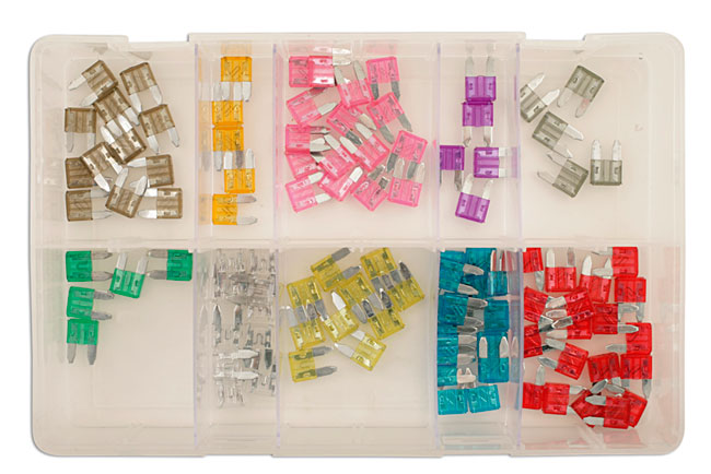 Laser Tools 31857 Assorted Mini Blade Fuses 100pc