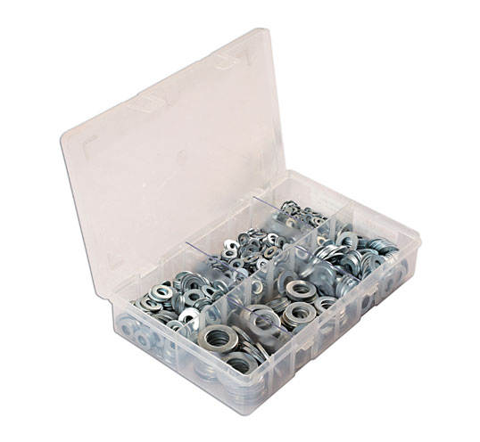 Laser Tools 31862 Assorted Form A Flat Washers Box 800pc