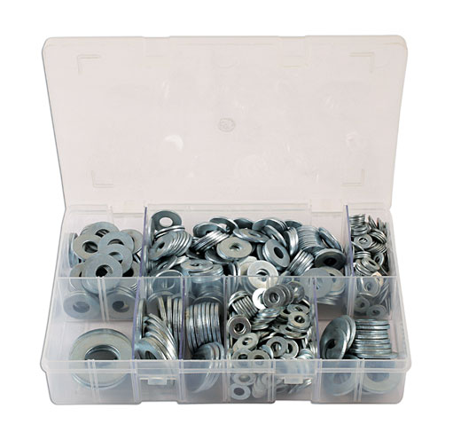 Laser Tools 31863 Assorted Form C Flat Washers Box 800pc