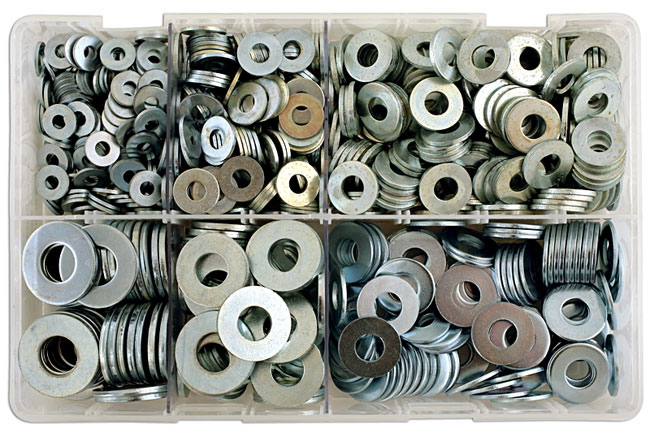 31865 Assorted Imperial Table 4 Flat Washers 800pc