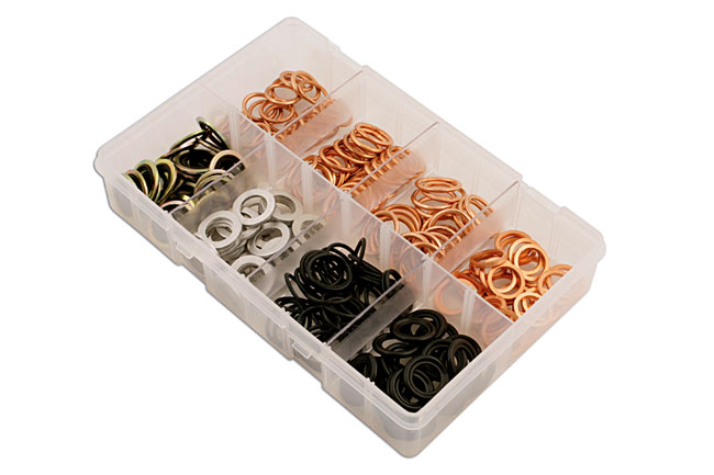 Laser Tools 31890 Assorted Sump Plug Washers 2000 Onwards Box 240pc