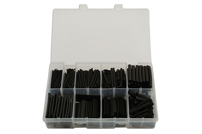 Laser Tools 31893 Assorted Black Heat Shrink, 50mm Lengths 350pc