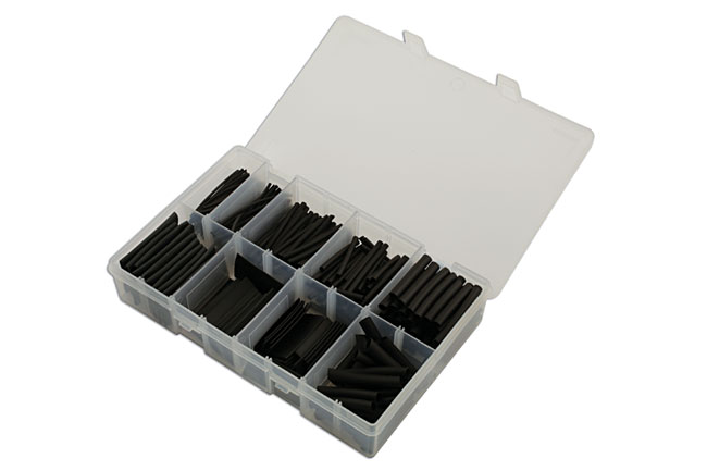 Laser Tools 31893 Assorted Black Heat Shrink, 50mm Lengths 350pc