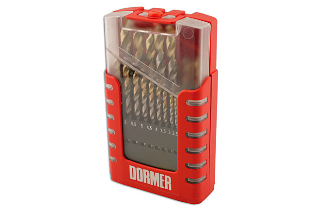 Connect 32022 Dormer Compact Tin Coated Drill Set A002 19 Pieces