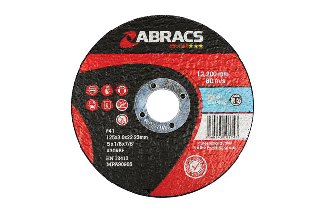 32052 Abracs Flat Cutting Discs 125mm x 3.0mm 10pc