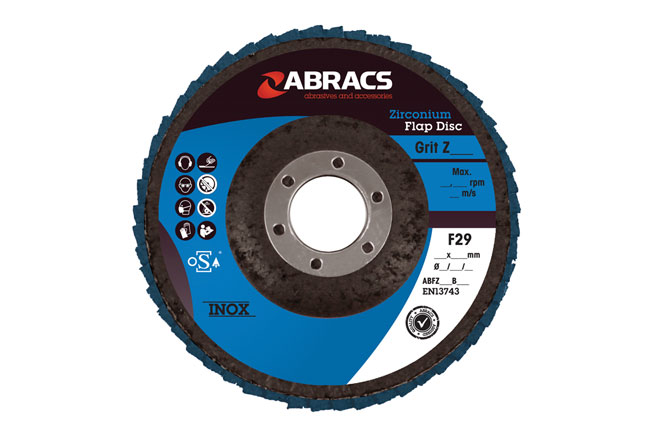 Connect 32081 Abracs Zirconium Flap Discs 100mm x P80 5pc