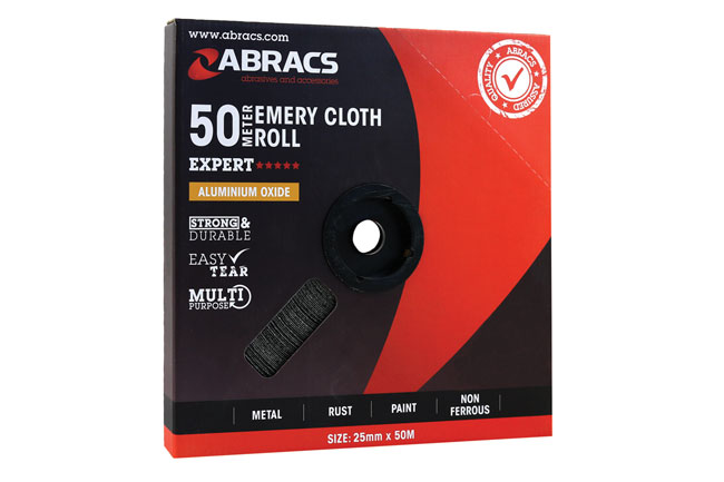 Connect 32149 Abracs Emery Roll 25mm x 50m x P40 1pc