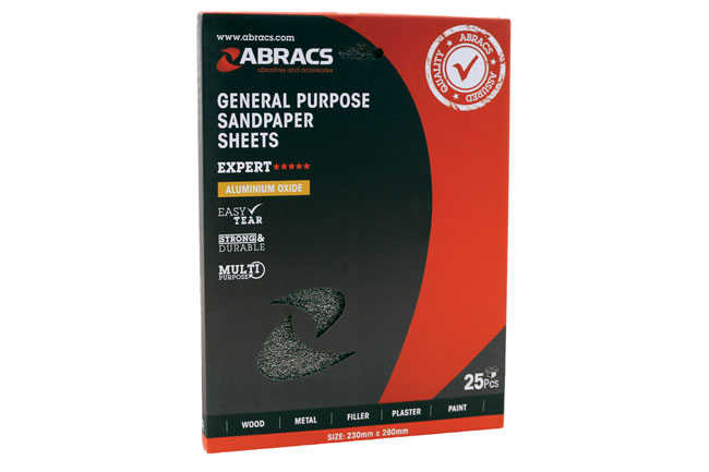 32160 Abracs Sandpaper / Production Sheets P40 25pc