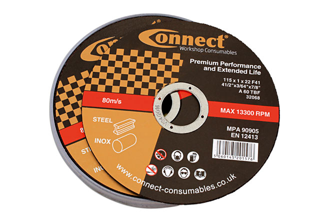 Laser Tools 32251 Extra Thin Cutting Discs 115mm x 1.0mm 10pc