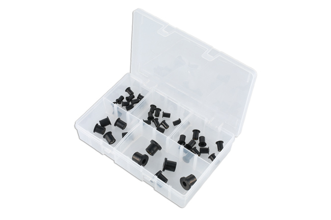 32452 Assorted Rubber Nut Insert Set 40pc