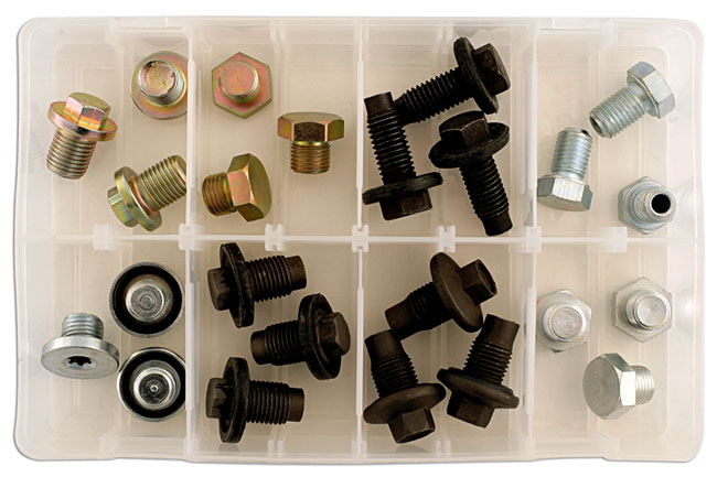 32753 Sump Plug UK Assortment 24 plugs plus washers to suit