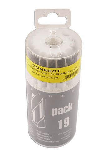 Laser Tools 32996 HSS Dial-a-Drill Set 1mm - 10mm 19pc