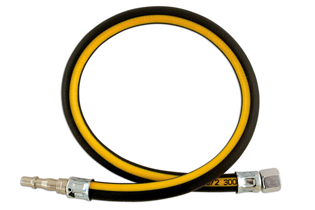 Laser Tools 33041 Airline Whip Hose 1/4" with Fittings 0.6m