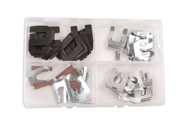 Laser Tools 34155 Assorted Brake Hose Clips 35 - 40mm 40pc