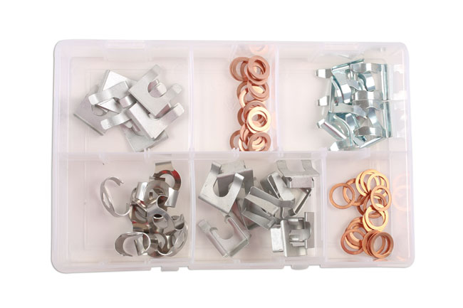 34157 Assorted Brake Hose Clips 15 - 28mm 80pc