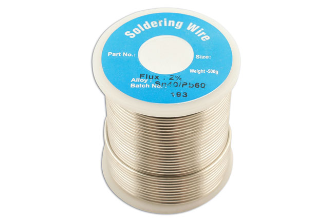 Laser Tools 34945 Solder Wire 10 SWG/3.25mm 0.5kg Reel 1pc