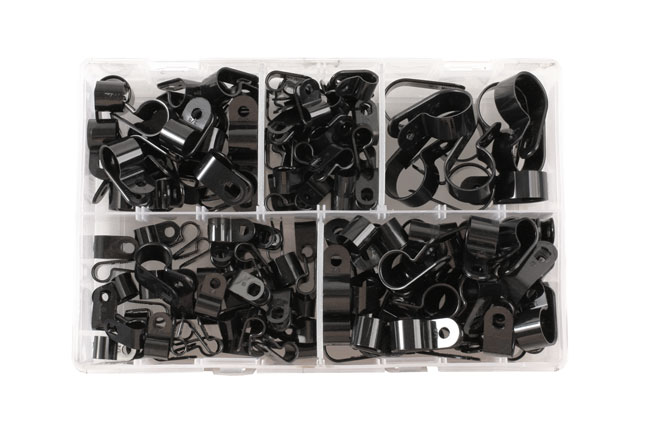 35008 Assorted Nylon P Clips Box 160pc