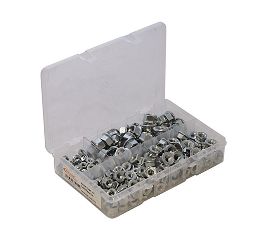 Laser Tools 35015 Assorted Metric Flange Nuts Box 225pc