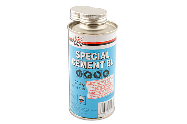 35095 Blue Cement for Tyre Patches 200g c/w brush 1pc