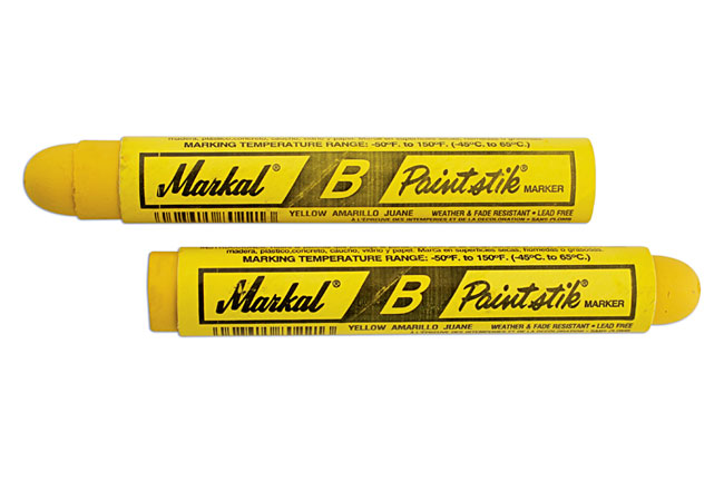 35100 Tyre Marker Pens-Yellow 12pc