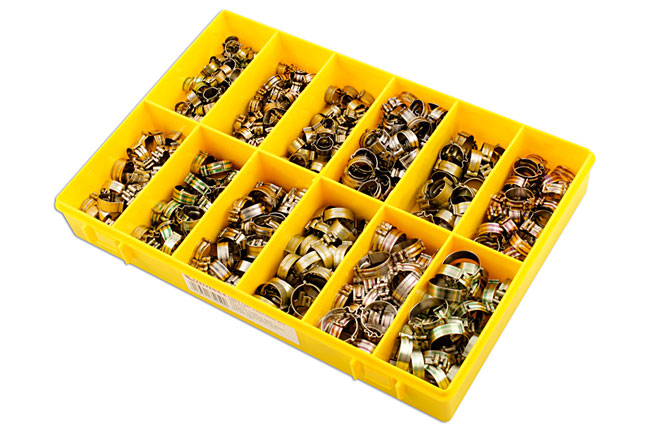 Laser Tools 35259 Assorted Clic Type Reusable Hose Clips 500pc