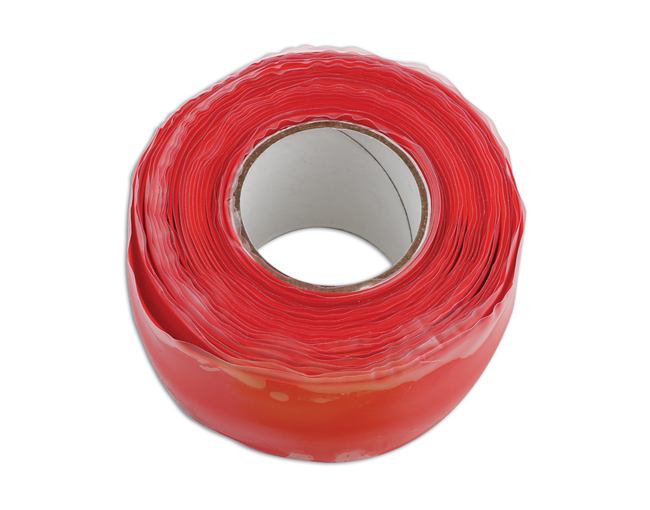 35491 Red Silicone Self Fusing Tape 25mm x 3m 1pc