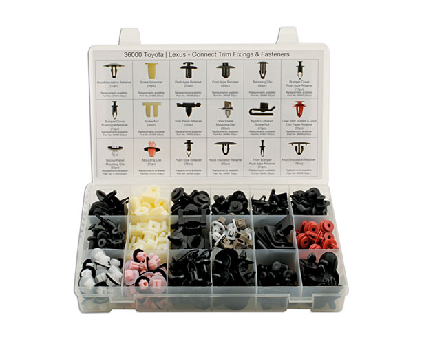 Laser Tools 36000 Toyota/Lexus Assorted Trim Clips 360pc