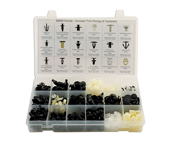 Laser Tools 36009 Honda Assorted Trim Clips 418pc