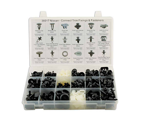 Laser Tools 36017 Nissan Assorted Trim Clips 408pc