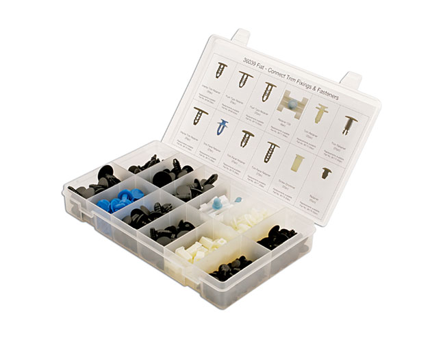 Laser Tools 36039 Fiat Assorted Trim Clips 308pc