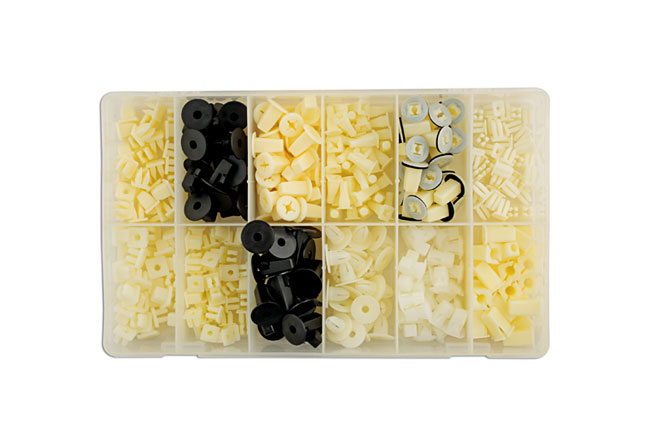 36043 Assorted Plastic Locking Nuts 350pc