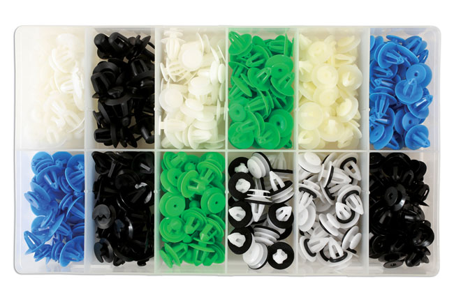 36048 Assorted Panel Clips, European Market 320pc