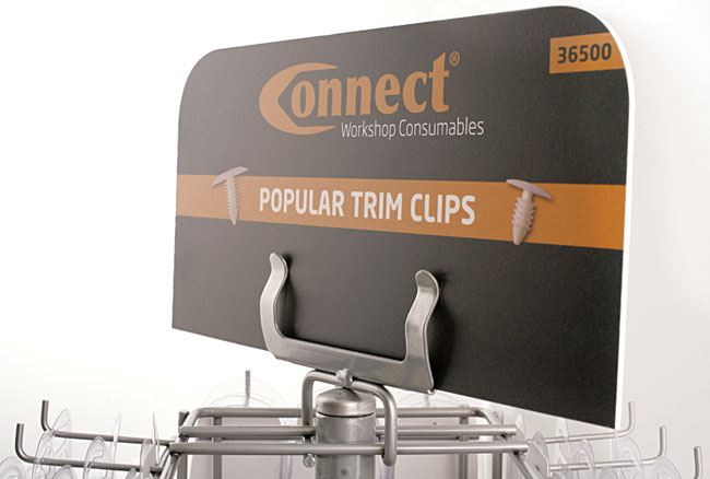 Laser Tools 36500 Trim Clip Rack c/w Clam Packs 108pc