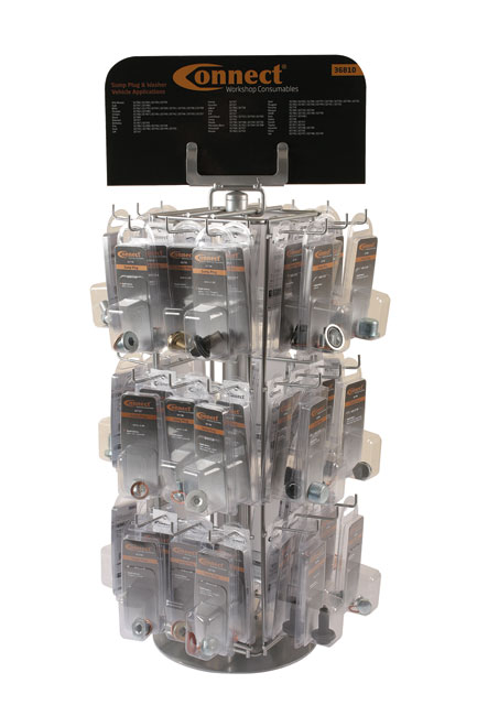 36810 Sump Plug Rack c/w 72 Packs.