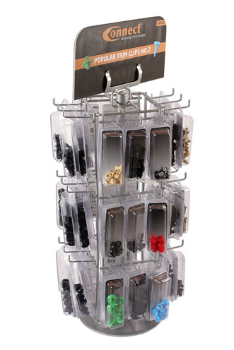 36812 Trim Clip Rack Version 2 c/w Clam Packs 108pc