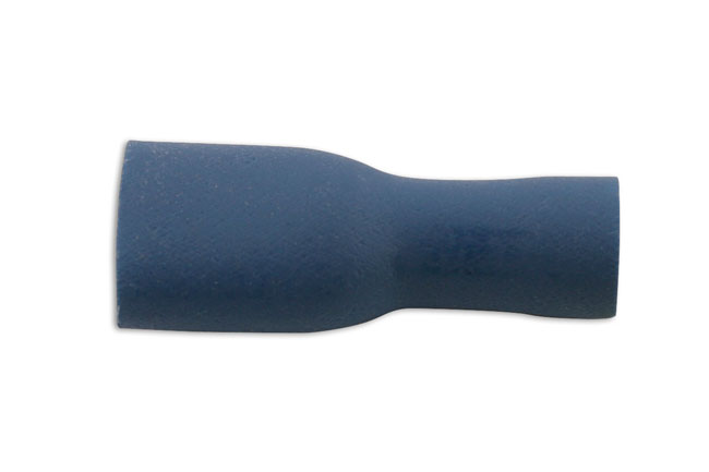 36873 Blue Fully Insulated Female Push On Terminal 6.3mm 10pc