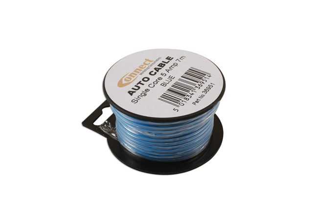 36951 Blue Single Core Auto Cable 9/0.30 7m