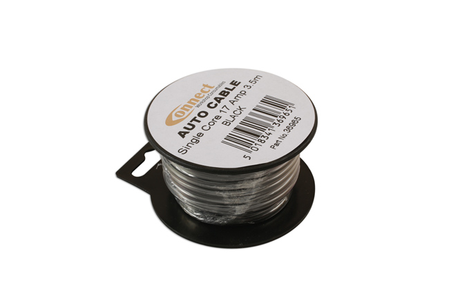 36965 Black Single Core Auto Cable 28/0.30 3.5m