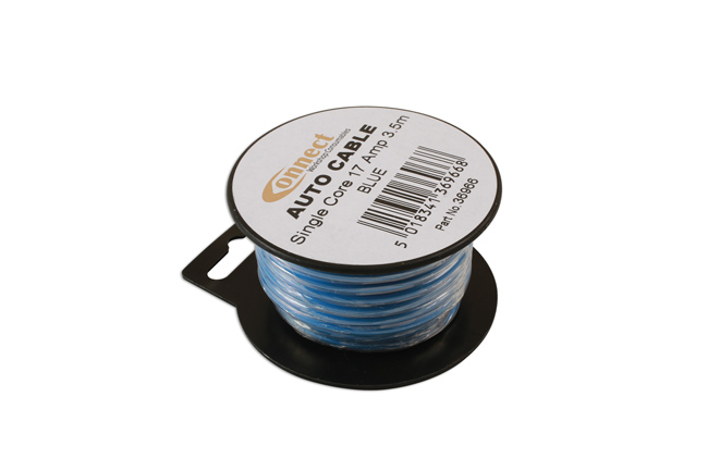 36966 Blue Single Core Auto Cable 28/0.30 3.5m