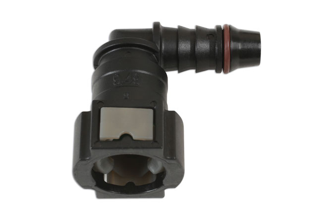 37208 90° Angled Fuel Line Quick Connectors 9.49 x 8mm 3pc