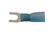 30204 Blue Heat Shrink Fork Terminal 4.0mm 25pc